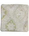 Pasargad Home Vintage Turkish Kilim Wool Pillow Case In Green