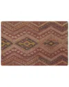 Pasargad Home Vintage Turkish Kilim Wool Pillow Case In Multi