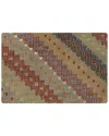 Pasargad Home Vintage Turkish Kilim Wool Pillow Case In Multi