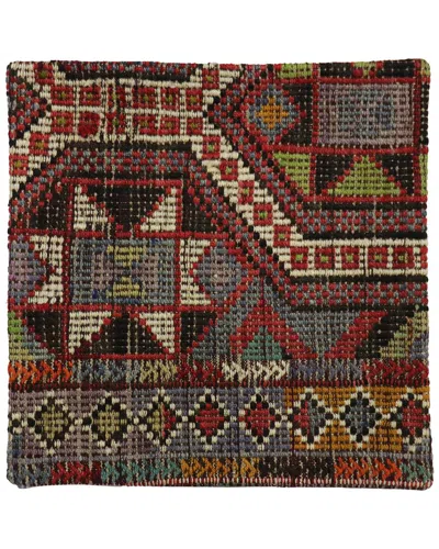 PASARGAD HOME PASARGAD HOME VINTAGE TURKISH KILIM WOOL PILLOW CASE