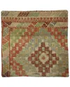 Pasargad Home Vintage Turkish Kilim Wool Pillow Case In Multi