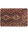 Pasargad Home Vintage Turkish Kilim Wool Pillow Case In Multi