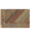 Pasargad Home Vintage Turkish Kilim Wool Pillow Case In Multi