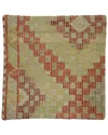 Pasargad Home Vintage Turkish Kilim Wool Pillow Case In Multi