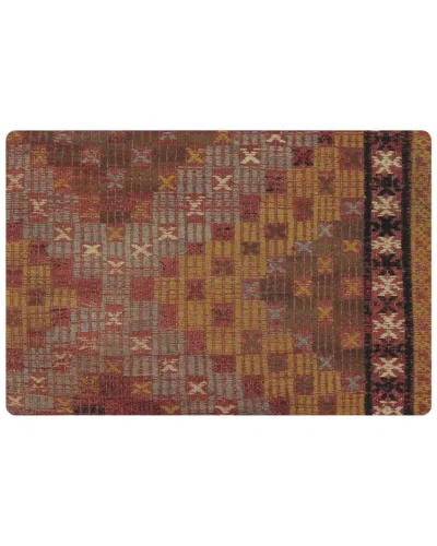 Pasargad Home Vintage Turkish Kilim Wool Pillow Case In Multi