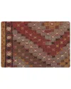 Pasargad Home Vintage Turkish Kilim Wool Pillow Case In Multi