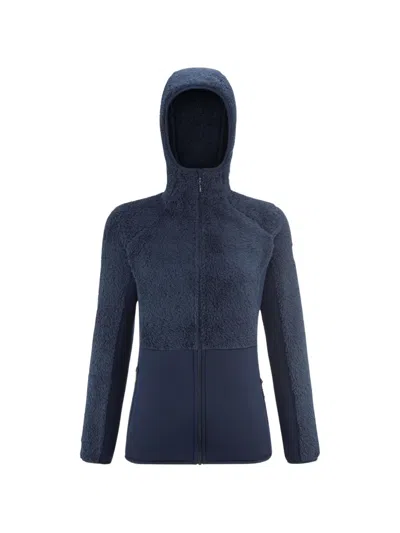 Pascal Millet Chamonix High Loft Fleece Hoodie In Blue