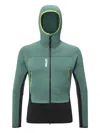 Pascal Millet Fusion Grid Hooded Fleece Jacket In Black