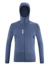 Pascal Millet Fusion Grid Hoodie In Blue