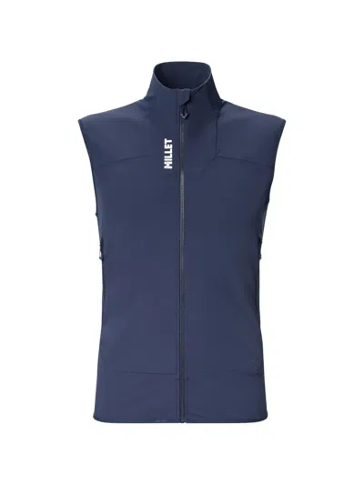 Pascal Millet Kamet Logo-print Sleeveless Gilet In Blue