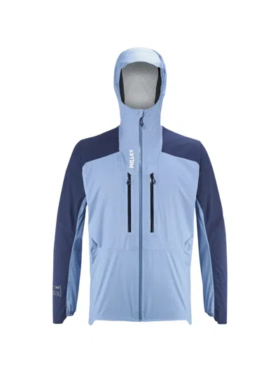 Pascal Millet Wanaka Panelled Hooded Jacket In Blue