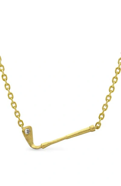Pascal The Golf Club Necklace, White Diamond