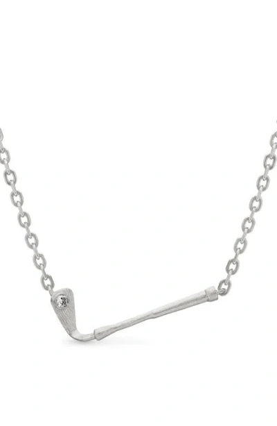 Pascal The Golf Club Necklace, White Diamond