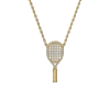 Pascal The Tennis Necklace, White Diamond Pavé In Gold