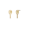 Pascal The Tennis Racket Stud Earring, Yellow Diamond In Gold