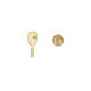 Pascal The Tennis Stud Earrings, Yellow Diamond Pavé In Gold