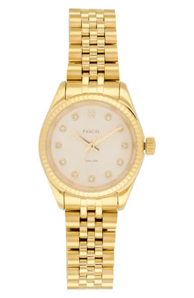 Pascal Timeless Classic Lab Grown Diamond Bracelet Watch, 31mm In Neutral