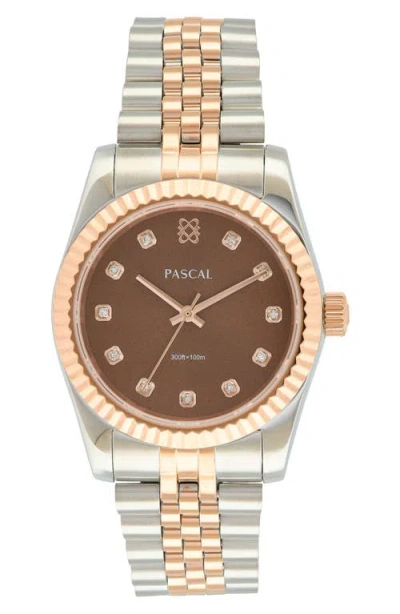 Pascal Timeless Classic Lab Grown Diamond Bracelet Watch, 36mm In Green