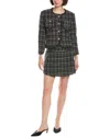 Pascale La Mode 2pc Skirt Suit In Black