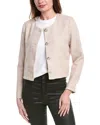 Pascale La Mode Crop Jacket In Beige