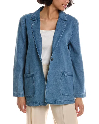 Pascale La Mode Denim Blazer In Blue