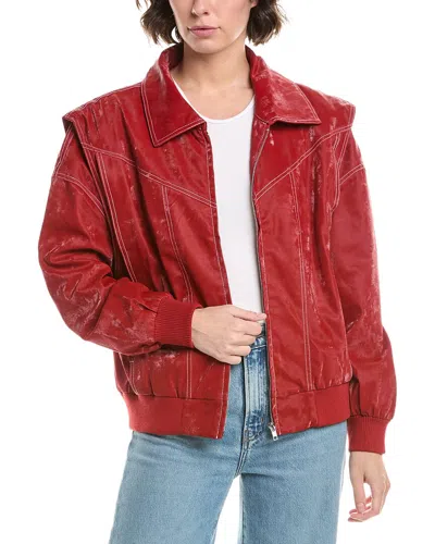 PASCALE LA MODE PASCALE LA MODE FAUX LEATHER MOTO JACKET