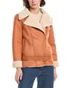 Pascale La Mode Fleece Coat In Brown