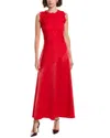 Pascale La Mode Lace Maxi Dress In Red