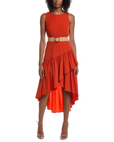 Pascale La Mode Midi Dress In Orange
