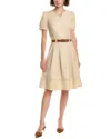 Pascale La Mode Premium Belted Dress In Brown