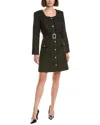 Pascale La Mode Tweed Mini Dress In Brown