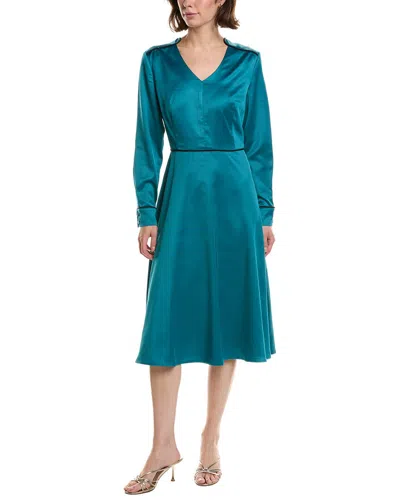 Pascale La Mode V-neck Midi Dress In Neutral