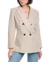 Pascale La Mode Wool-blend Blazer In Neutral