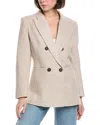 Pascale La Mode Wool-blend Blazer In Neutral