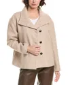 Pascale La Mode Wool-blend Jacket In Brown