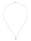 Pascale Monvoisin 14k Yellow Gold Orso Aquamarine And Diamond Necklace In Gold