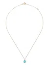 Pascale Monvoisin 14k Yellow Gold Orso Turquoise And Diamond Necklace In Gold