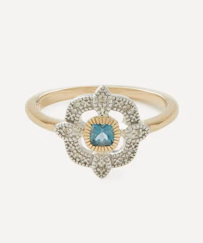 Pascale Monvoisin 9ct Gold Bettina London Blue Topaz Ring