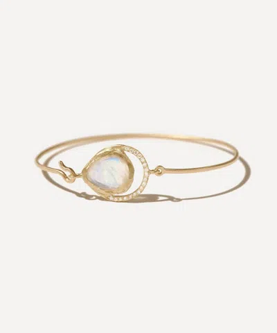 Pascale Monvoisin 9ct Gold Gaia Moonstone Bracelet