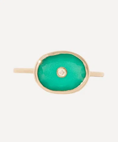 Pascale Monvoisin 9ct Gold Orso Green Onyx Ring