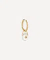 Pascale Monvoisin 9ct Gold Orso Moonstone And Diamond Drop Earring