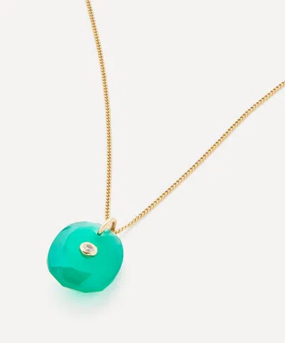 Pascale Monvoisin 9ct Gold Orso No.1 Green Onyx Necklace