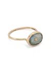 Pascale Monvoisin 9k Rose Gold Orso Labradorite Ring In Gold