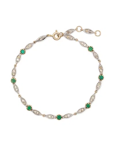 Pascale Monvoisin 9kt Yellow Gold Ava Emerald Bracelet