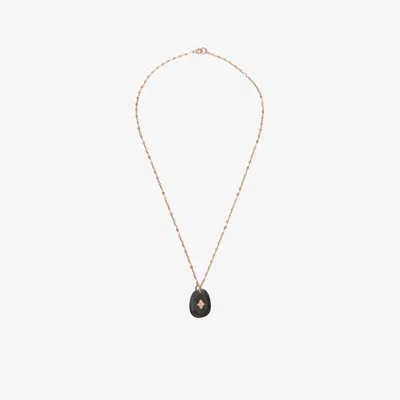 Pascale Monvoisin 9k Yellow Gold Gaïa No.2 Labradorite Diamond Necklace
