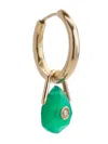 Pascale Monvoisin 9kt Yellow Gold Orso Green Onyx Earring In Gold