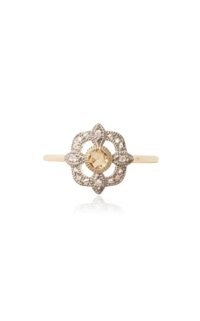 Pascale Monvoisin 9kt Yellow Gold Bettina Ring Diamond In White