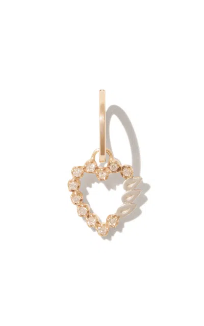 Pascale Monvoisin 9kt Yellow Gold Billie Earring Diamond In White