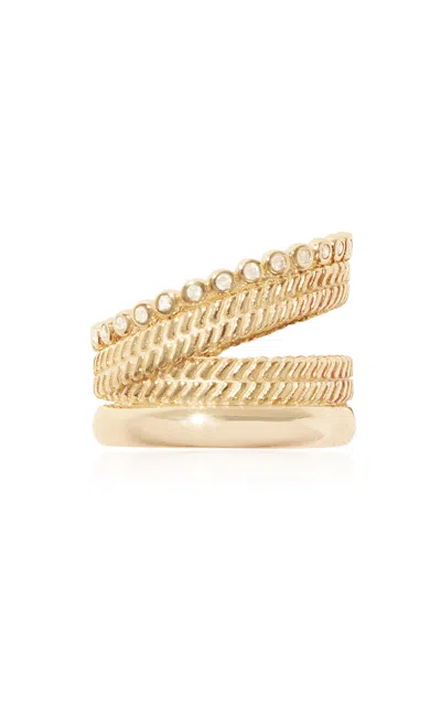 Pascale Monvoisin 9kt Yellow Gold Jil N°4 Ring Diamond In Gold