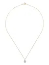 Pascale Monvoisin 14kt Yellow Gold Orso Diamond And Aquamarine Necklace In 金色